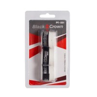 Blister Black Crown Perforado Blanco 3 Overgrips  Oferta + Barato