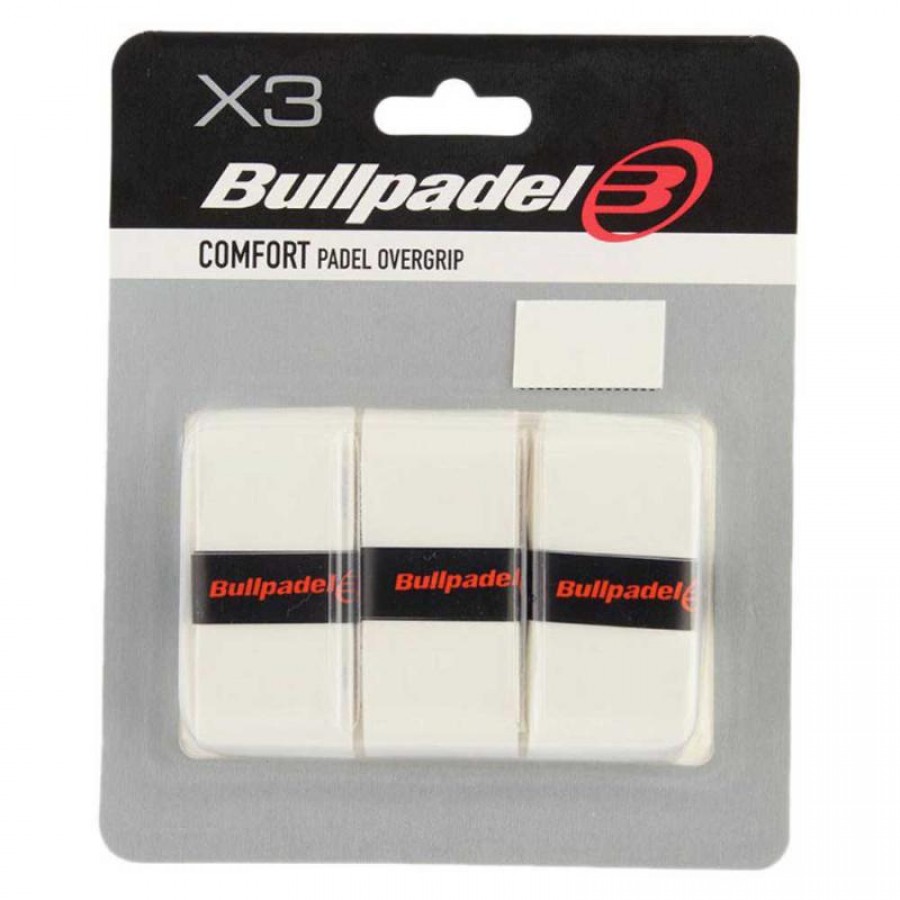 Blister Bullpadel 3 Overgrips GB1603 Comfort White  Offer + Cheap