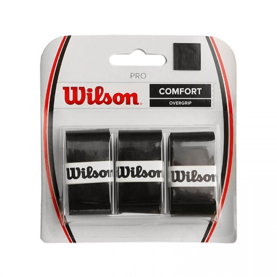 Blister Wilson 3 Overgrips Pro Negro  Offre - Pas cher