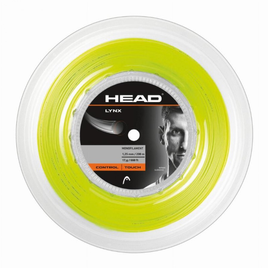 Carretel de Corda Lynx 200m Cabeca 1,25mm Amarelo  Oferta + Barato