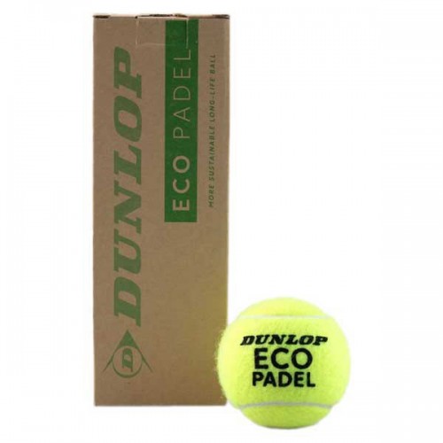 Jar of 3 Balls Dunlop Eco padel