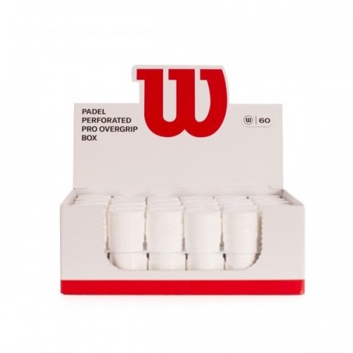 Wilson Pro Padel Box Perforated White 60 Overgrips