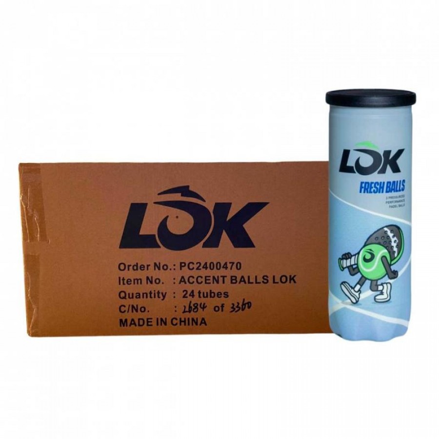 Caixa 72 Bolas - 24 Latas de 3 pecas - Lok Fresh  Oferta + Barato