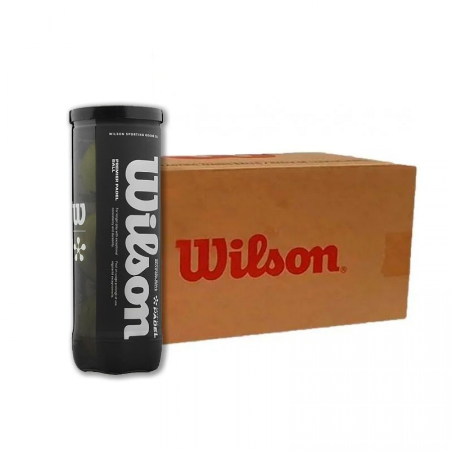 Cajon 72 Pelotas - 24 Frascos de 3 unidades - Wilson Padel Premier  Oferta + Barato