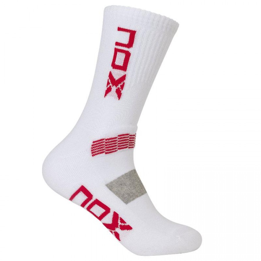 Nox Pro Red White Socks 1 Pair  Offer + Cheap
