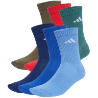 Calcetines Adidas Cushioned Crew Azul Oscuro 6 Pares  Offre - Pas cher