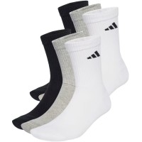 Calcetines Adidas Cushioned Crew Blanco Gris Negro 6 Pares  Offer + Cheap