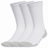 Meias de Tripulação Acolchoadas Adidas Essentials Branco Cinza 3 Pares  Oferta + Barato