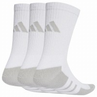 Meias de Tripulação Acolchoadas Adidas Essentials Branco Cinza 3 Pares  Oferta + Barato