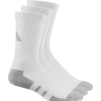 Meias de Tripulação Acolchoadas Adidas Essentials Branco Cinza 3 Pares  Oferta + Barato