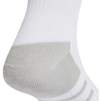 Meias de Tripulação Acolchoadas Adidas Essentials Branco Cinza 3 Pares  Oferta + Barato