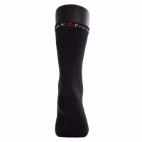 Meias pretas Black Crown High 3 pares  Oferta + Barato