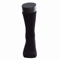 Meias pretas Black Crown High 3 pares  Oferta + Barato