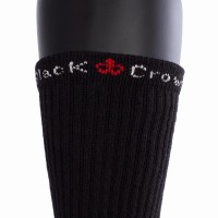 Meias pretas Black Crown High 3 pares  Oferta + Barato