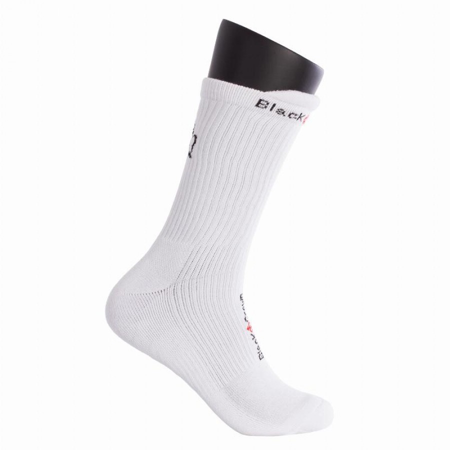 Calcetines Black Crown Premium Altos Blanco 1 Par  Oferta + Barato