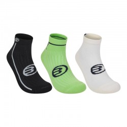 Bullpadel BP264 Black Green Bone Socks 3 Pairs