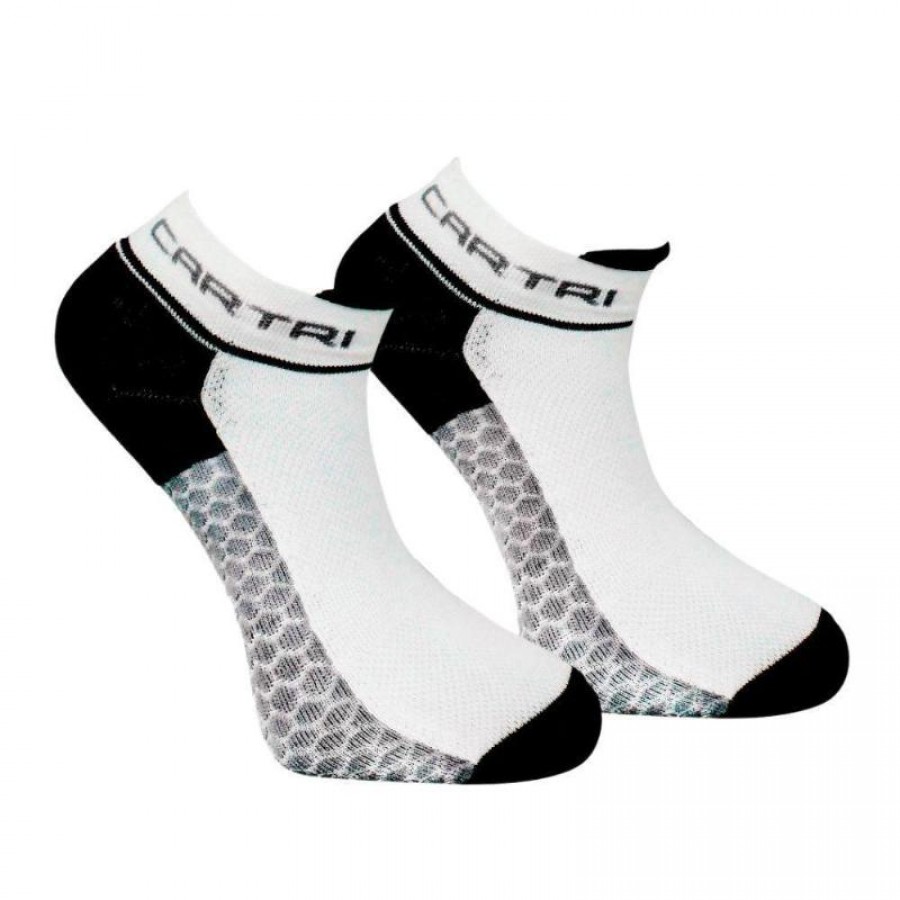 Calcetines Cartri Adler Crew Blanco Negro 1 Par  Oferta + Barato