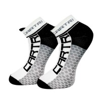 Calcetines Cartri Adler Crew Blanco Negro 1 Par  Oferta + Barato