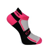 Cartri Slash Crew White Fuchsia Socks 1 Pair PADELPOINT Cartri Slash Crew White Fuchsia Socks 1 Pair