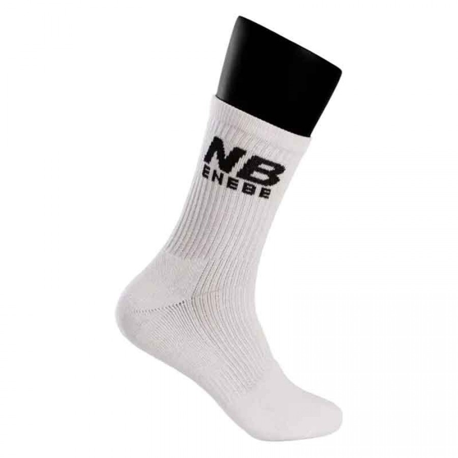 Chaussettes Enebe Revolution Mi-mollet, Blanche 1 paire PADELPOINT Chaussettes Enebe Revolution Mi-mollet, Blanche 1 paire