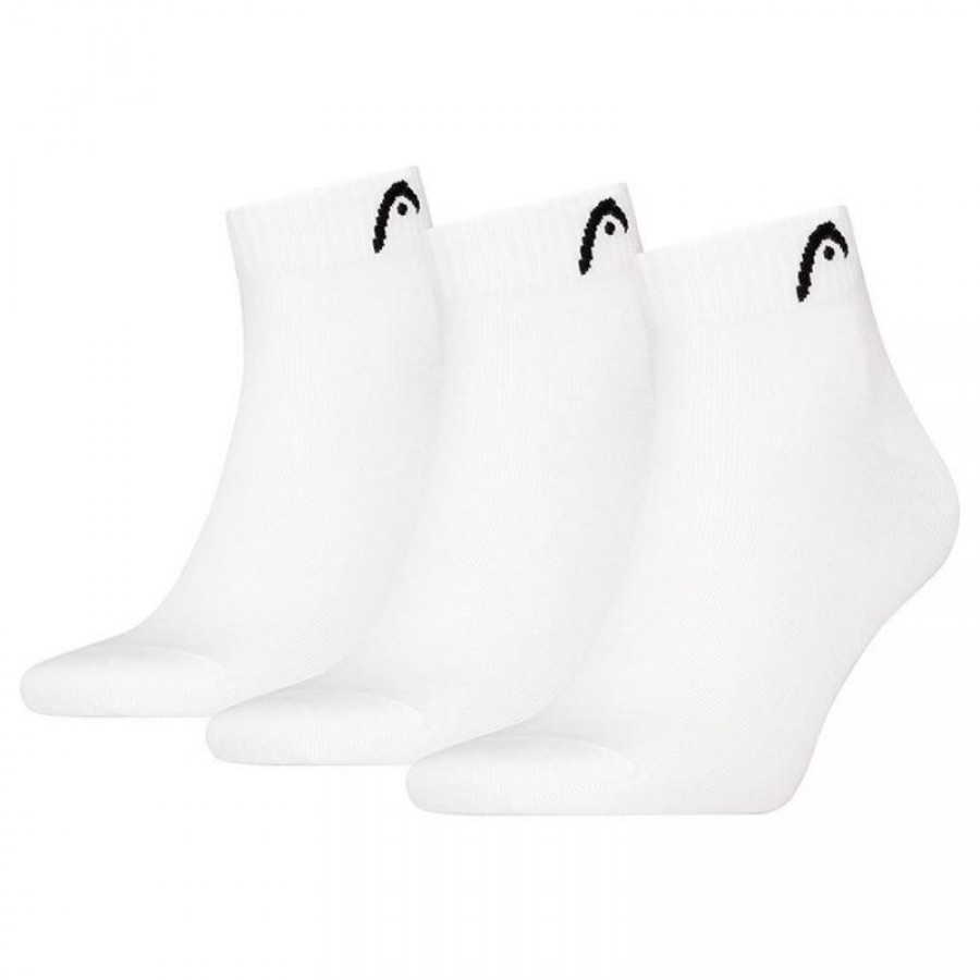Calcetines Head All Sports Quarter Blanco 3 Pares  Oferta + Barato