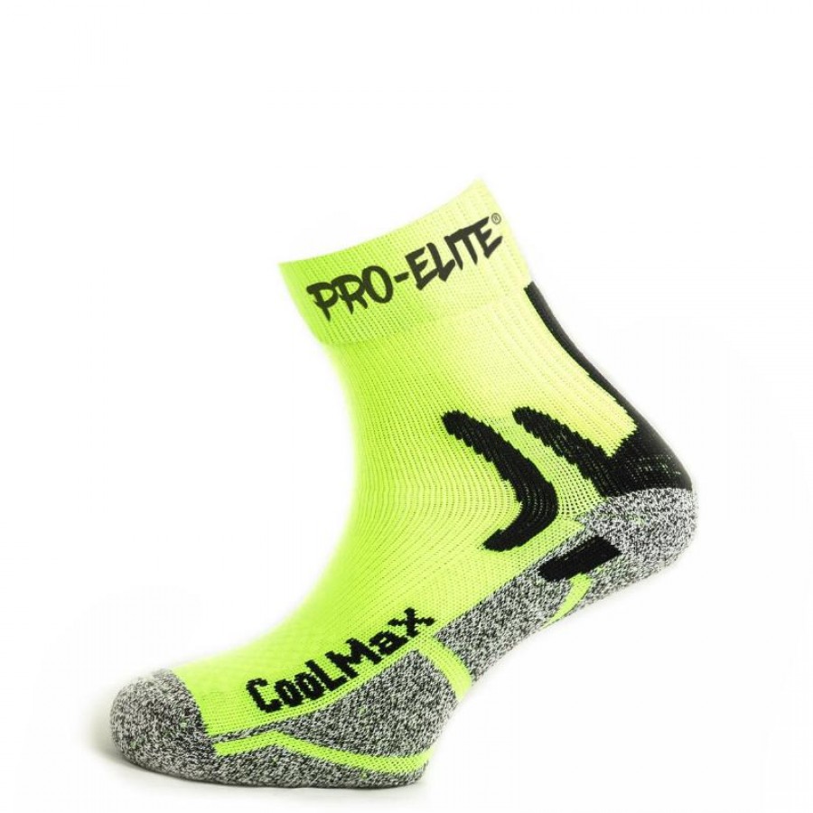 Pro Elite Coolmax Neon Yellow Socks 1 Pair  Offer + Cheap