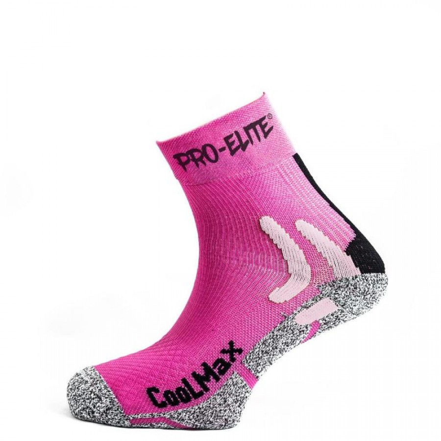 Calcetines Pro Elite Coolmax Rosa 1 Par  Offer + Cheap