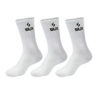 Calcetines Siux Basic 26 Caña Alta Blanco 3 Pares