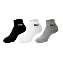 Calcetines Siux Basic 26 Caña Corta Negro Blanco Gris 3 Pares