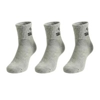 Calcetines Siux Basic 26 Caña Media Gris 3 Pares