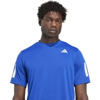Adidas Club 3 Stripes Royal Blue White T-Shirt