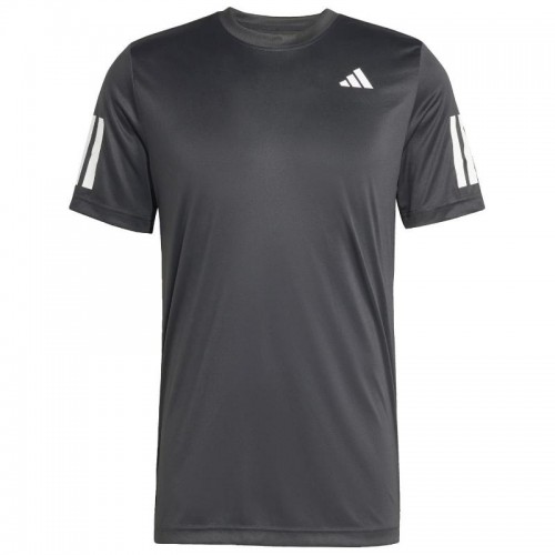 T-shirt noir blanc Adidas Club 3 Bandes