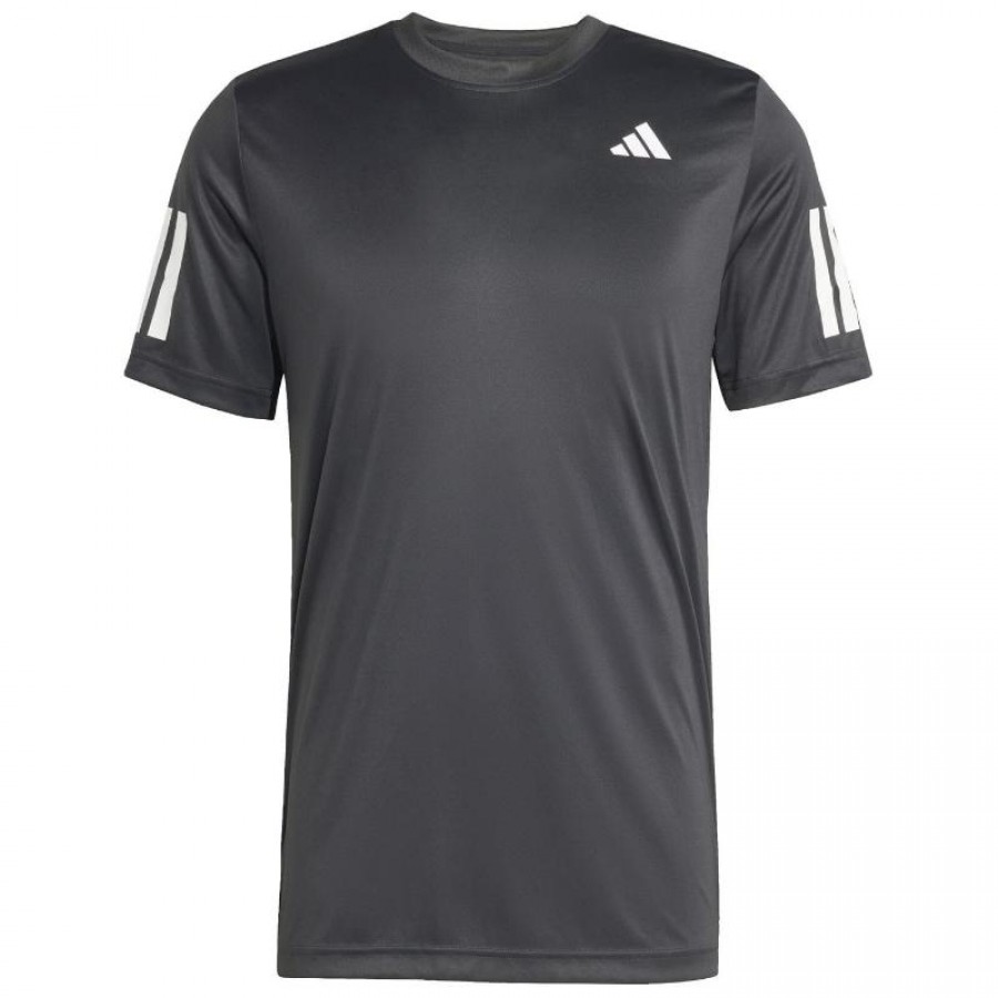 T-shirt noir blanc Adidas Club 3 Bandes