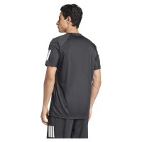 T-shirt noir blanc Adidas Club 3 Bandes