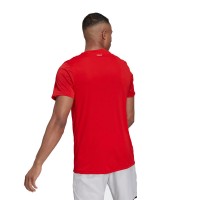 T-shirt Adidas Club 3 Stripes Red - Barata Oferta Outlet
