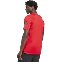Adidas Club 3 Stripes Red Black T-Shirt  Offer + Cheap