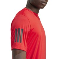 Adidas Club 3 Stripes Red Black T-Shirt  Offer + Cheap