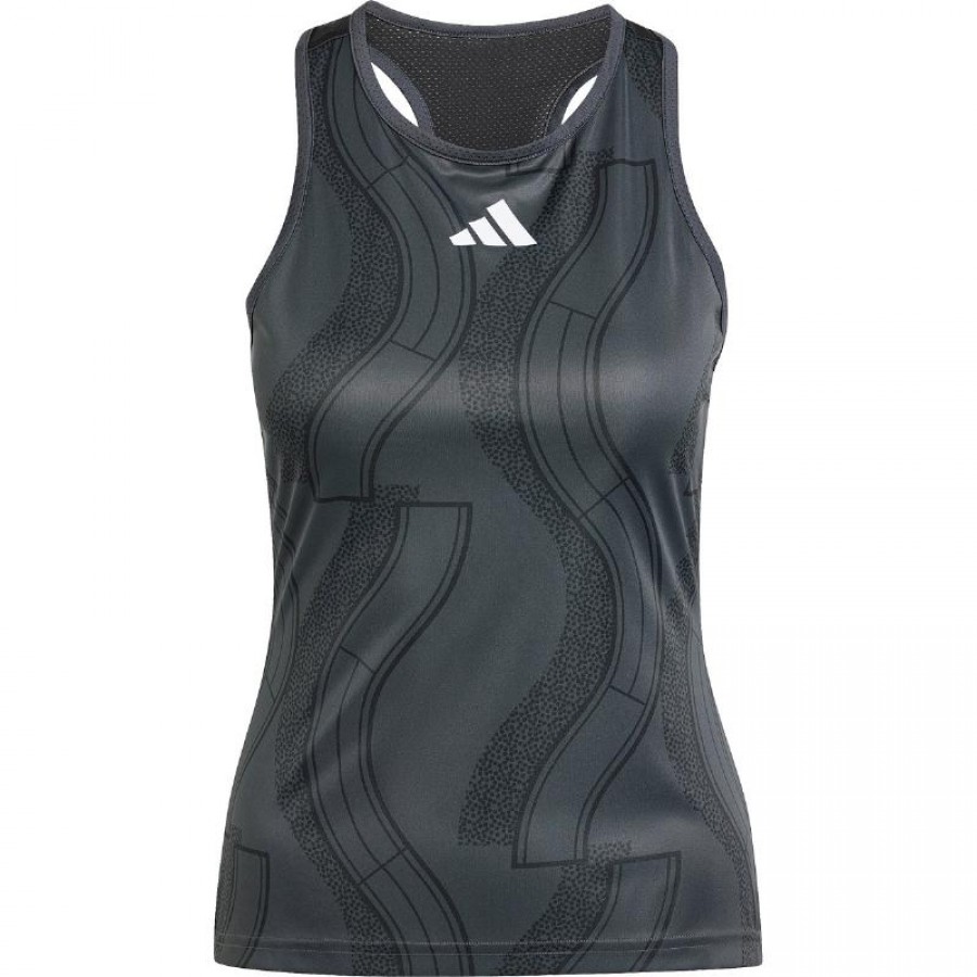 Camiseta Feminina Adidas Club Graphic Black Carbon PADELPOINT Camiseta Feminina Adidas Club Graphic Black Carbon