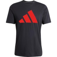 Camiseta Adidas Essentials Negro Rojo  Oferta + Barato