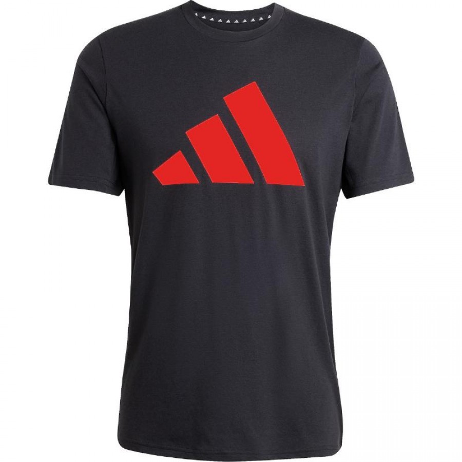 Camiseta Adidas Essentials Negro Rojo  Oferta + Barato