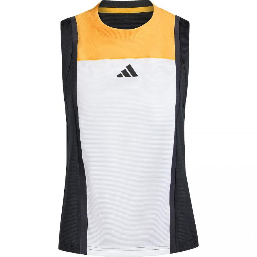 Camiseta Feminina Adidas Match Pro Branco Laranja Preto  Oferta + Barato