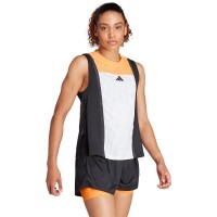Camiseta Feminina Adidas Match Pro Branco Laranja Preto  Oferta + Barato