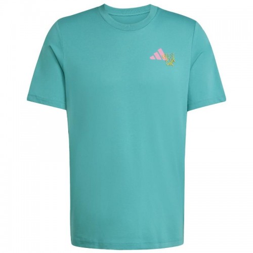 Adidas Padel Graphic Teal Blue T-Shirt