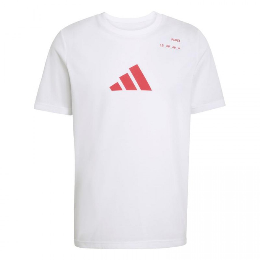 T-shirt blanc Adidas Padel Graphic