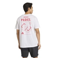 T-shirt blanc Adidas Padel Graphic