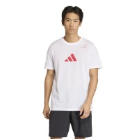 T-shirt blanc Adidas Padel Graphic