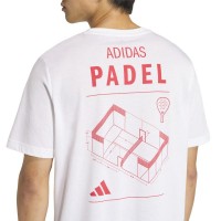 T-shirt blanc Adidas Padel Graphic