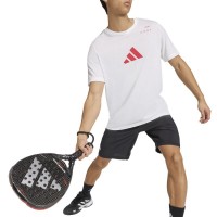T-shirt blanc Adidas Padel Graphic