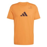 T-shirt orange graphique Adidas Padel