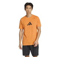 T-shirt orange graphique Adidas Padel